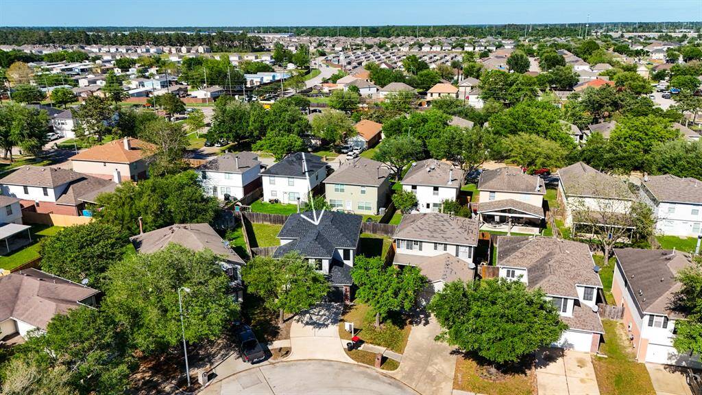Aerial from front of the home.
