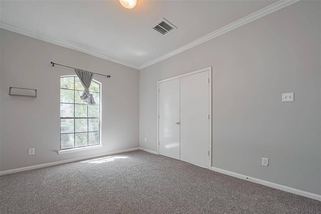 Another view of the office with double doors for privacy.