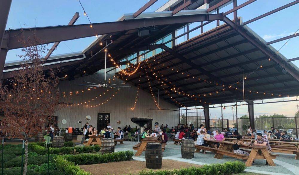 Meet friends and enjoy the biergarden at Saint Arnold Brewing Company