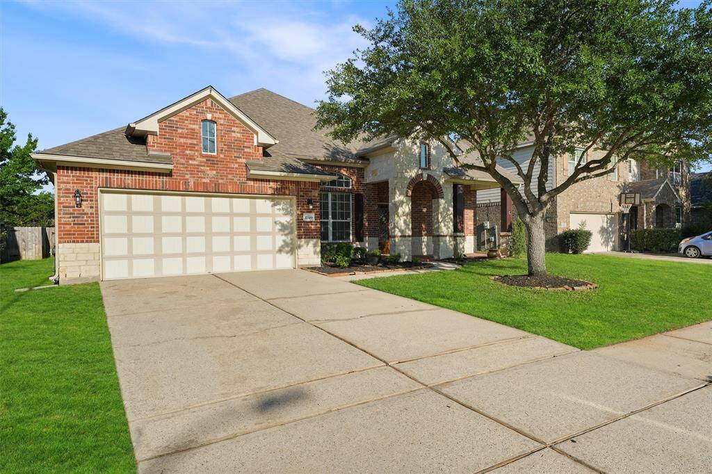Brick and stone make for a beautiful home...