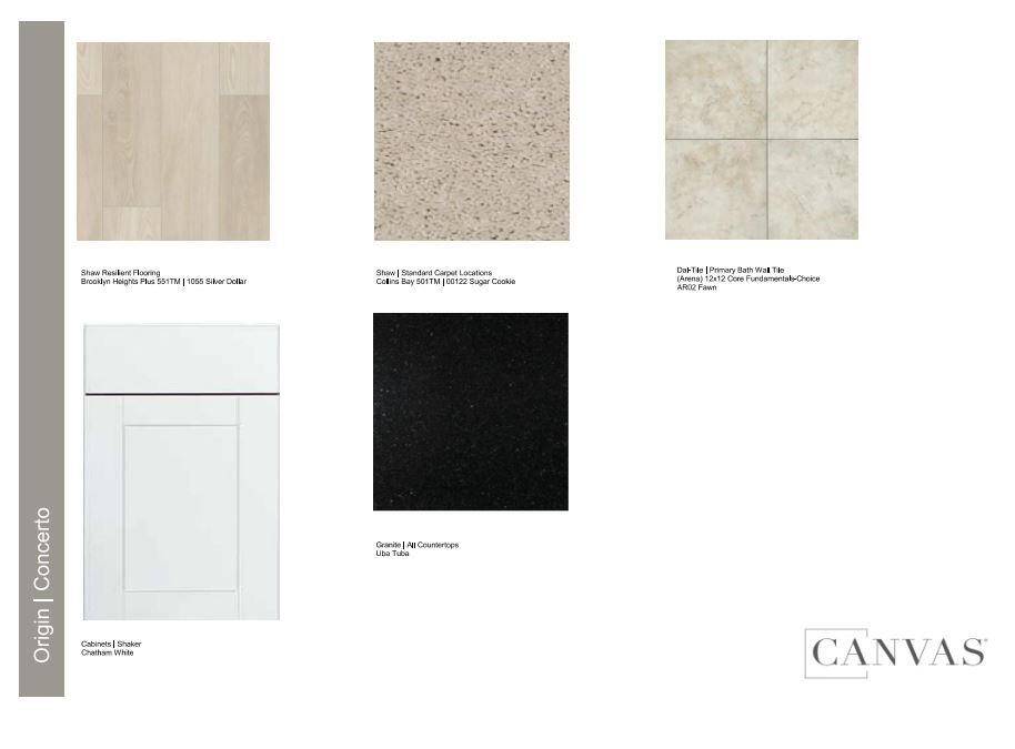 Design Selections - Home is under construction design selections are subject to change
