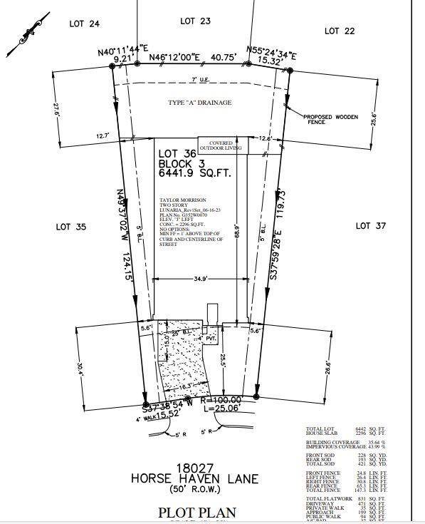 Plot plan