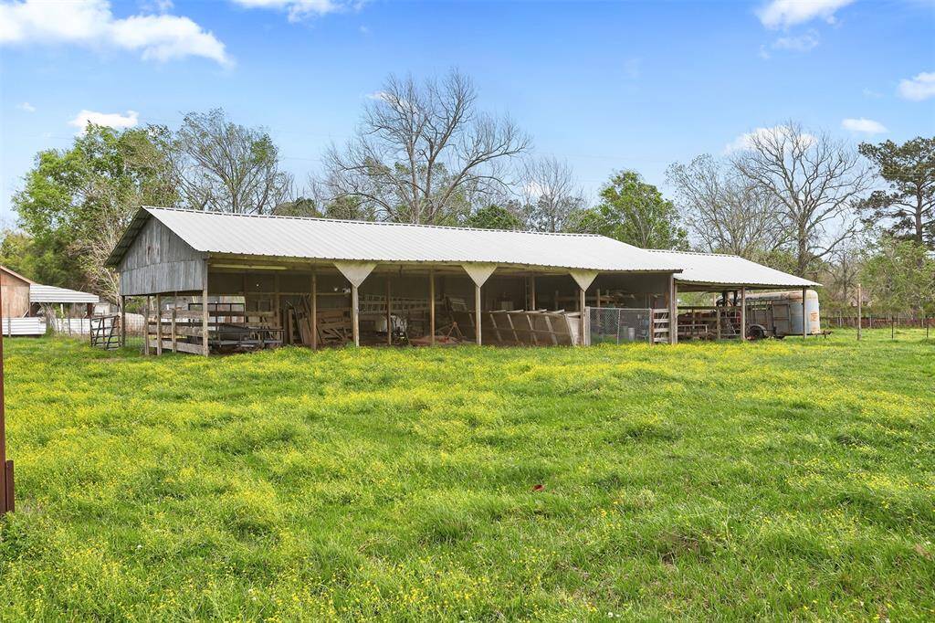 Spacious double pole barn ready for customization.