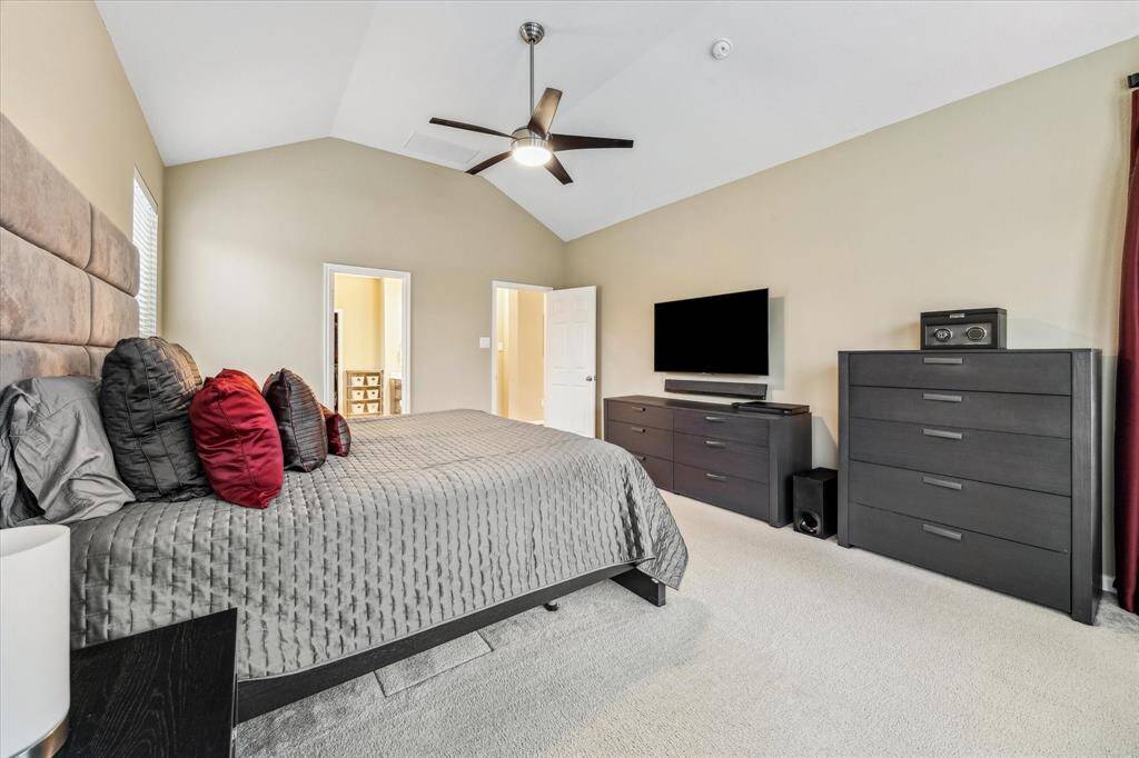 There’s ample room to comfortably accommodate even the largest bedroom furniture set.