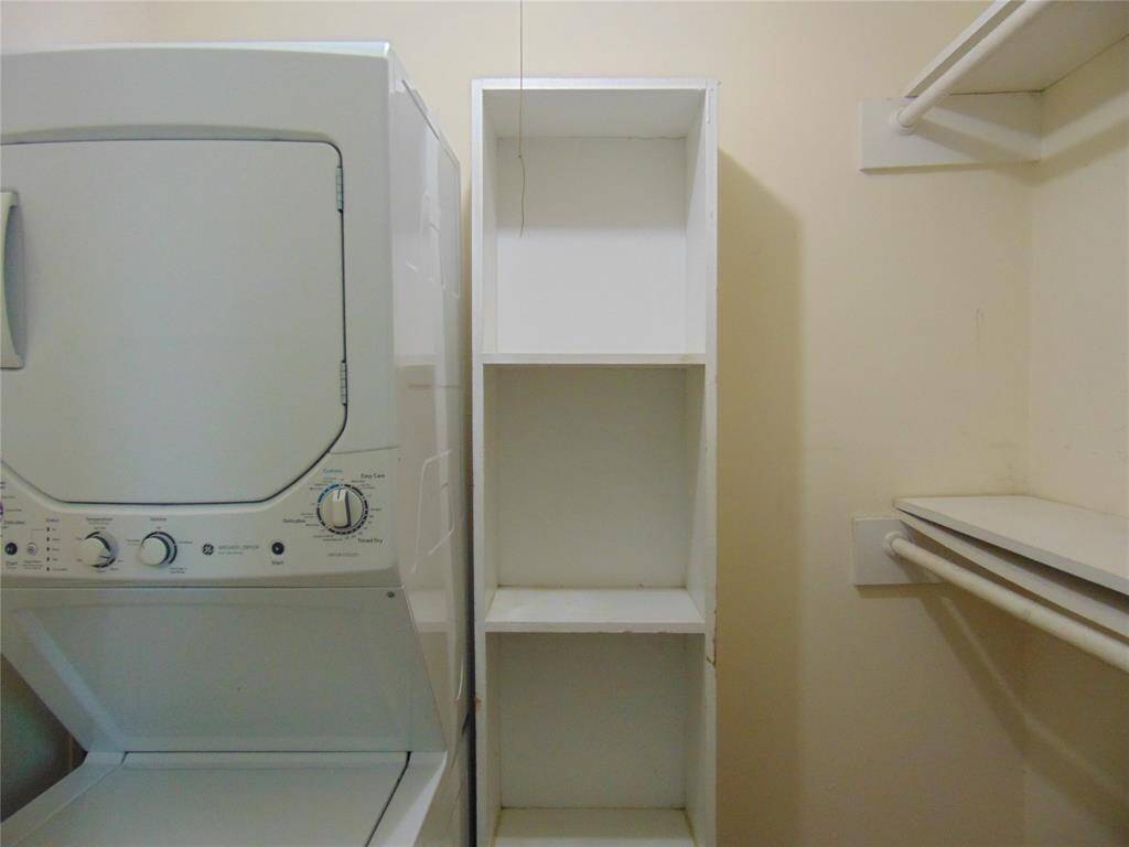 Washer and dryer included.