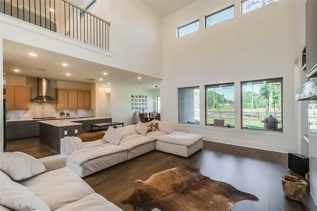 Great view into the Kitchen, breakfast area, and the back yard oasis