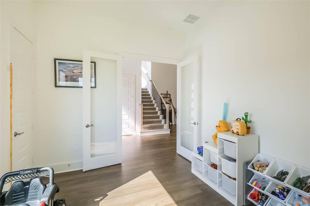 French doors to the Office offer elegance and privacy.