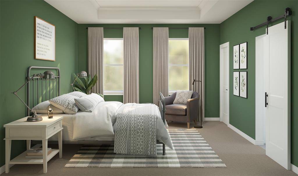Spacious primary suite (*Artist rendering used for illustration purposes only.)