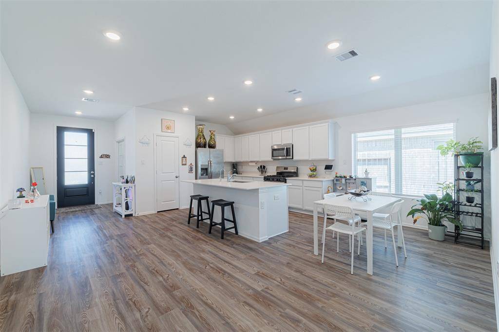 Another view of the kitchen from the family room.