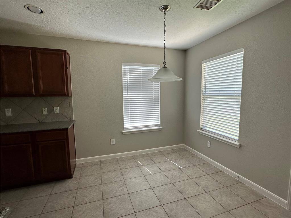 Breakfast area with a window view