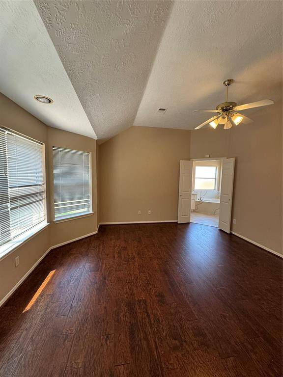 Master bedroom with connecting bathroom