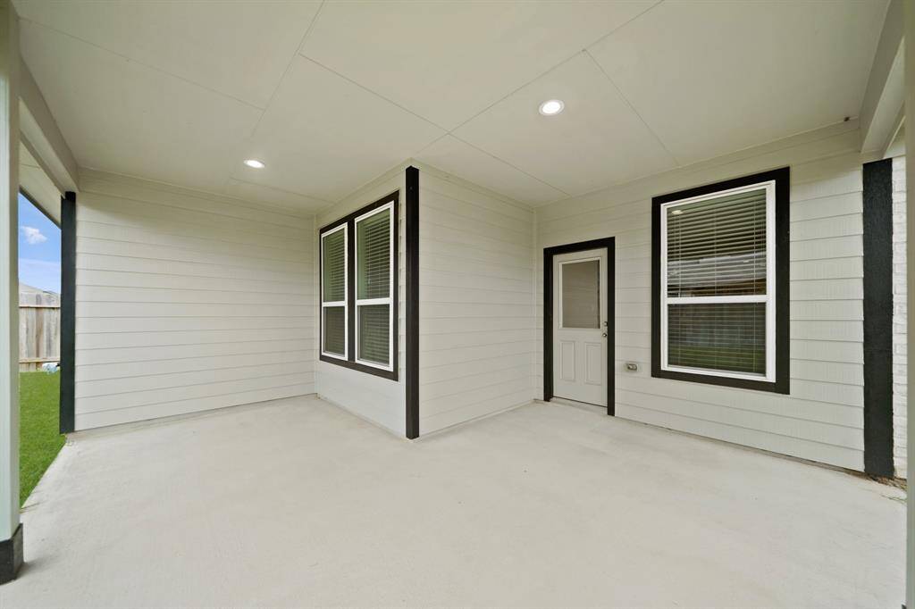 The extended covered patio is an easy place to sit back and watch the sunset or just get some you time in the fresh air.