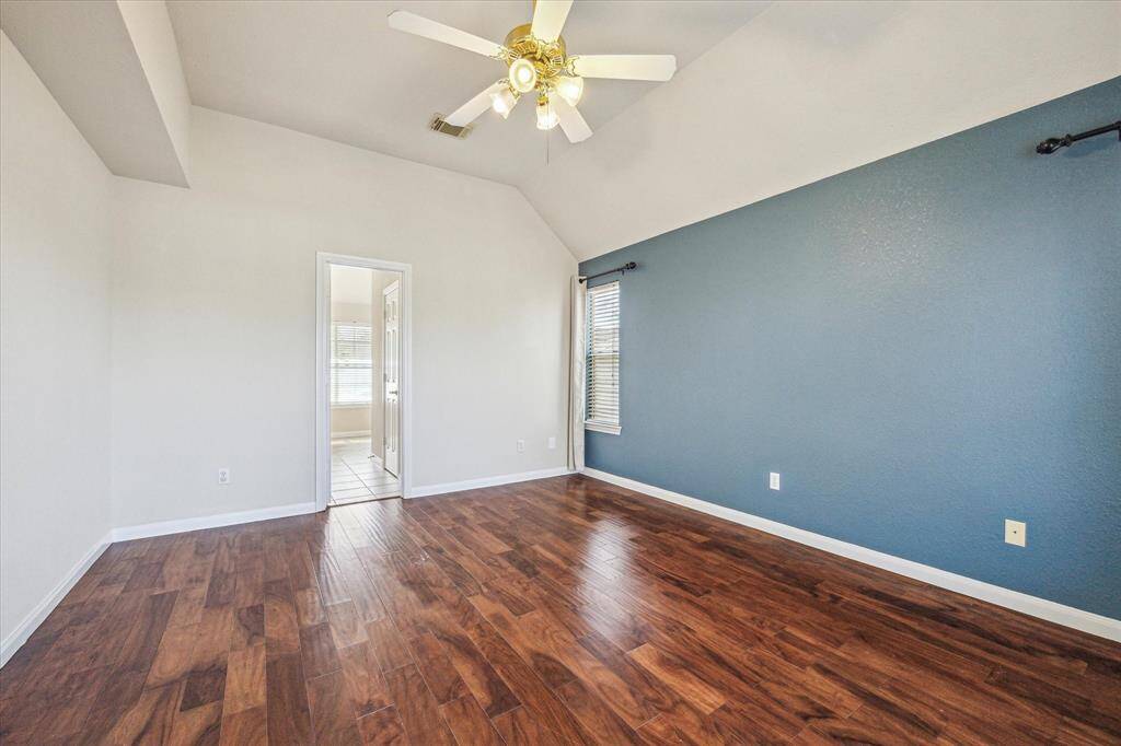 Primary bedroom virtually staged