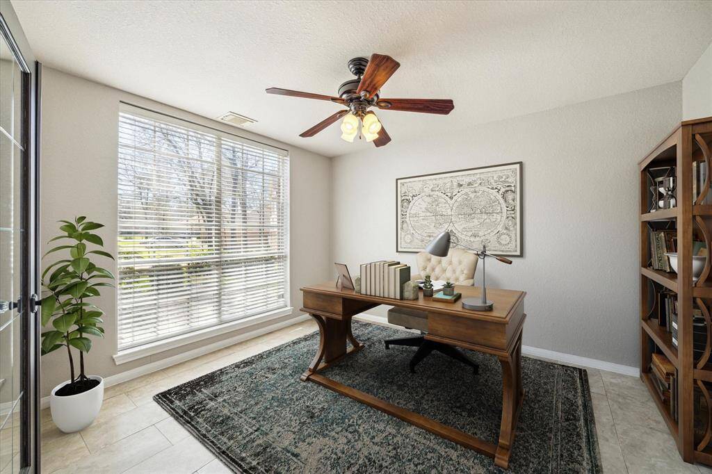 office virtually staged
