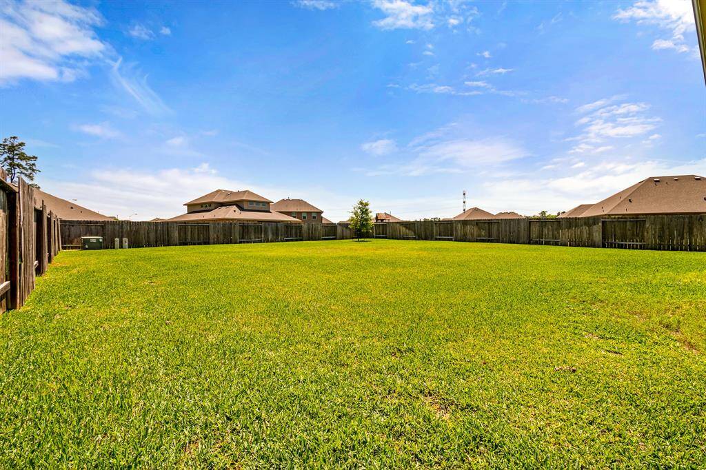 Expansive backyard with endless possibilities for outdoor enjoyment.