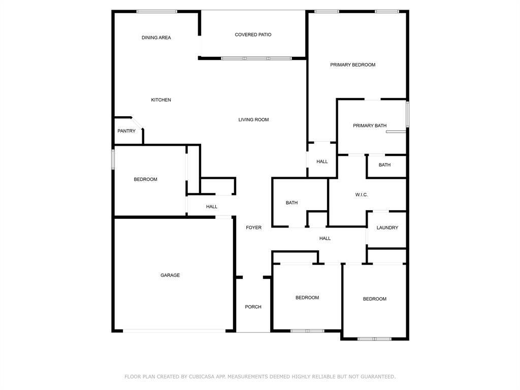 Discover a spacious and thoughtfully designed floor plan featuring a seamless flow between the living room, dining area, and kitchen. Enjoy a private primary suite with a dedicated bath, alongside additional bedrooms and baths for versatile living. A covered patio offers outdoor relaxation, complemented by a convenient laundry room and ample storage. Perfect for modern living.