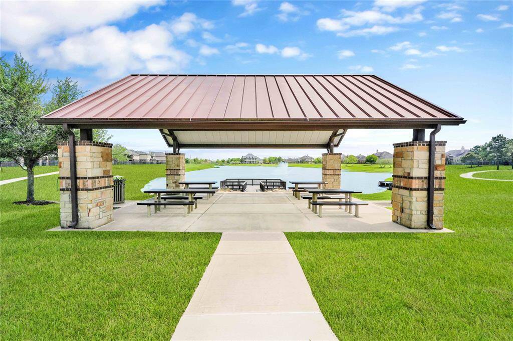 Covered picnic area walking distance from property