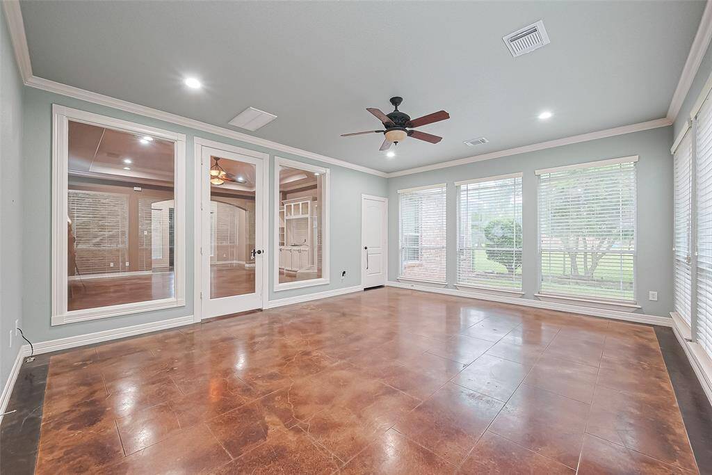 sunroom right off living space