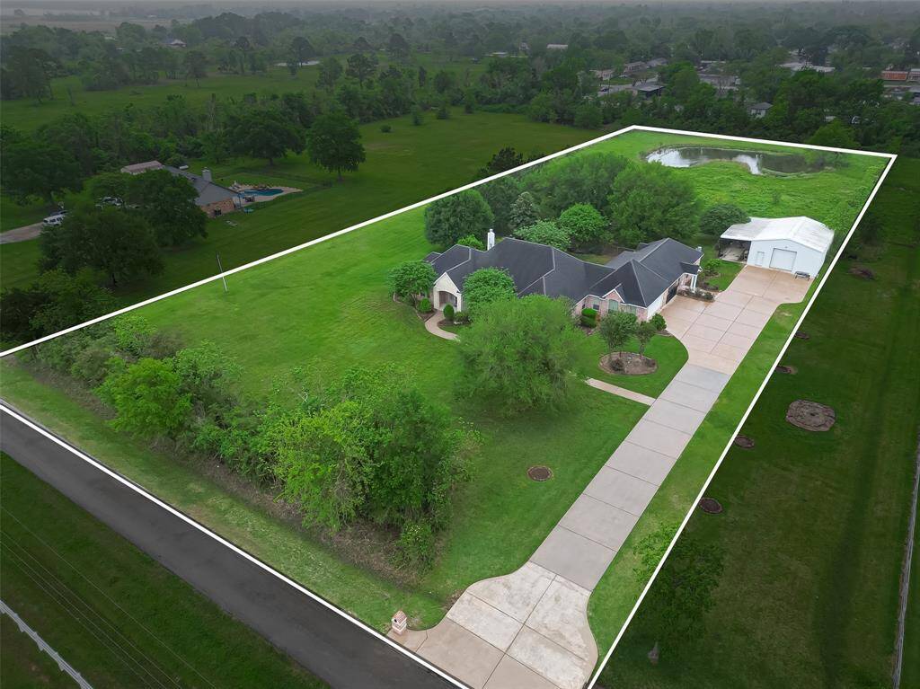 aerial view of property