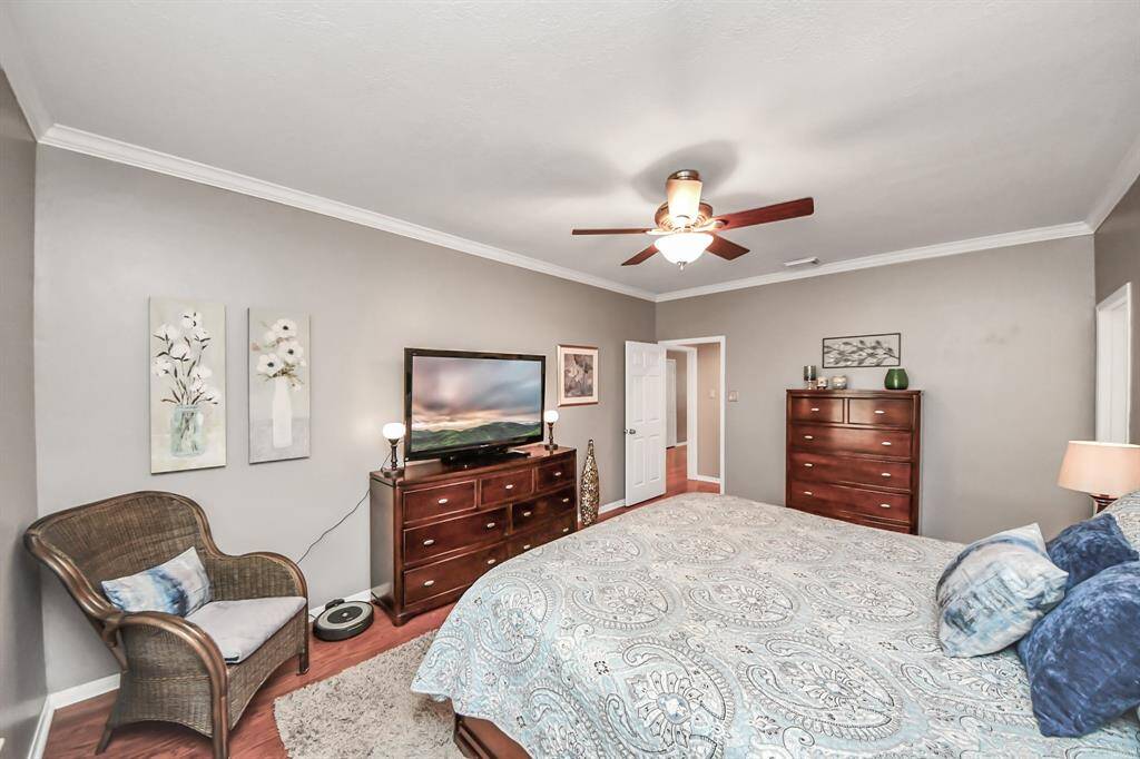With enough space to spread out and relax, the primary bedroom  is the ultimate suite.