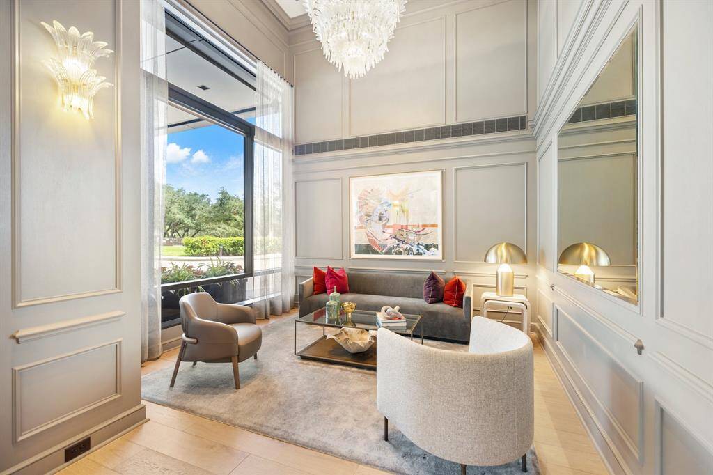 Lounging areas on each end of the lobby.