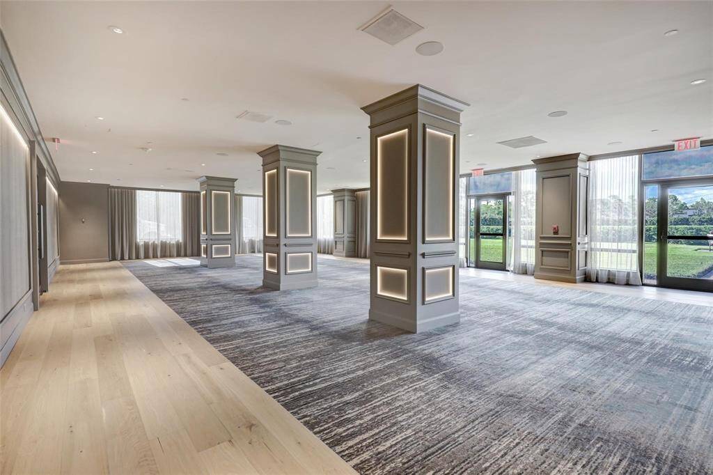 Large party room with caterers kitchen for your next gathering.