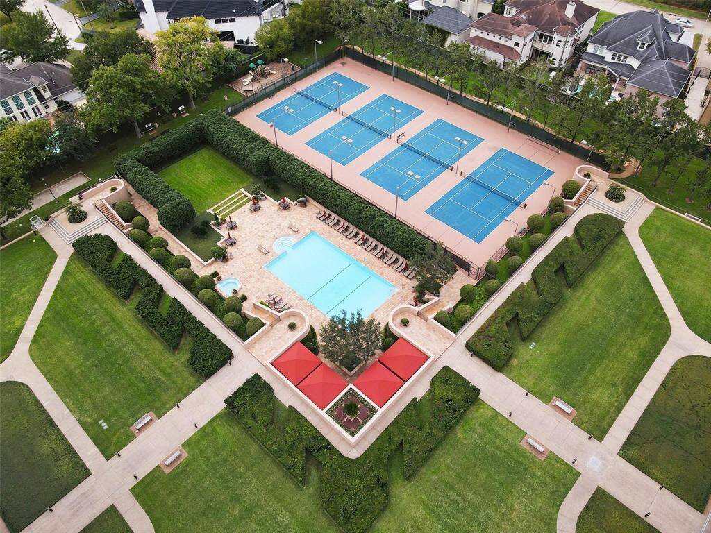 Aerial view of the grounds.