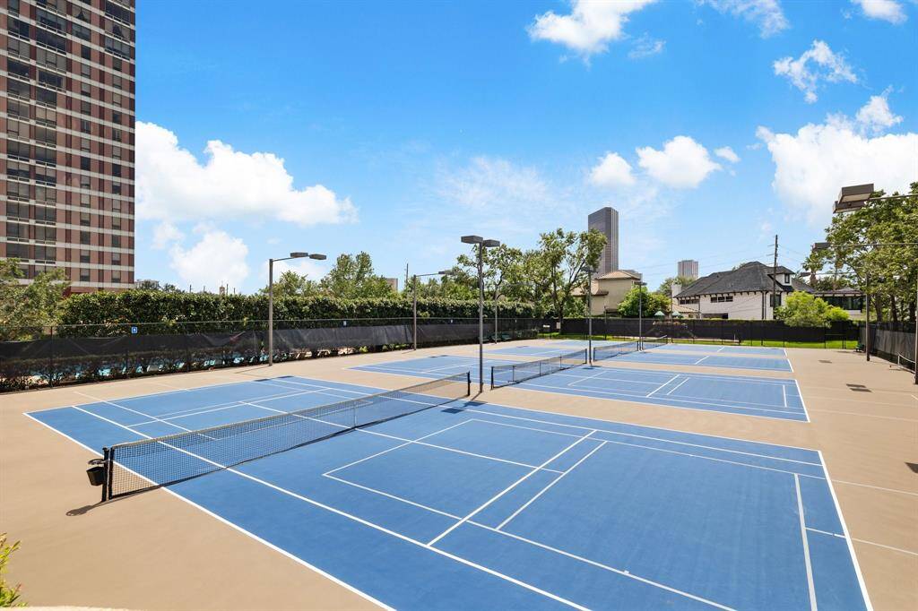 Two tennis courts accommodate pickleball as well.