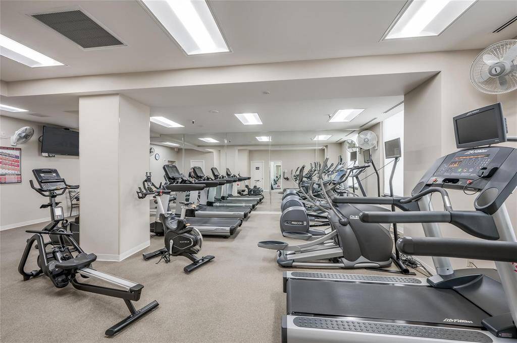 First floor fitness center.