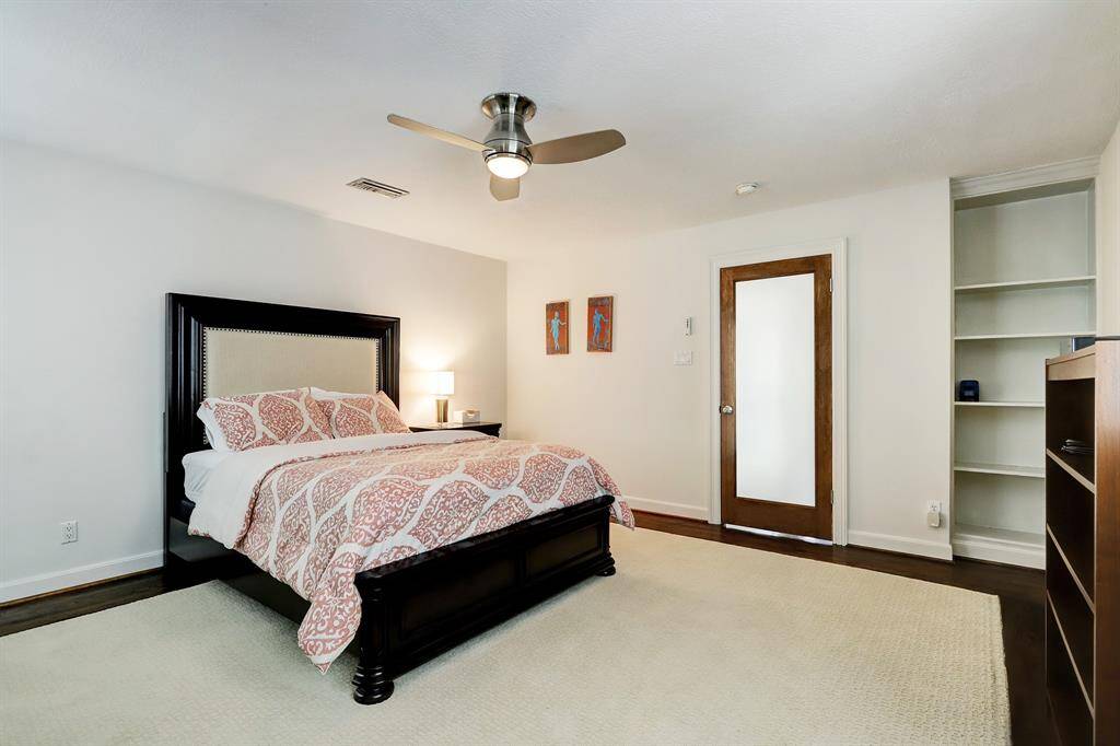 Another view of bedroom with on-suite bathroom.