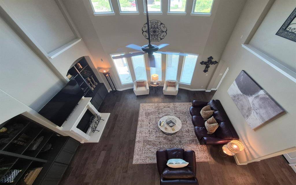 Family Room view from upstairs Game Room