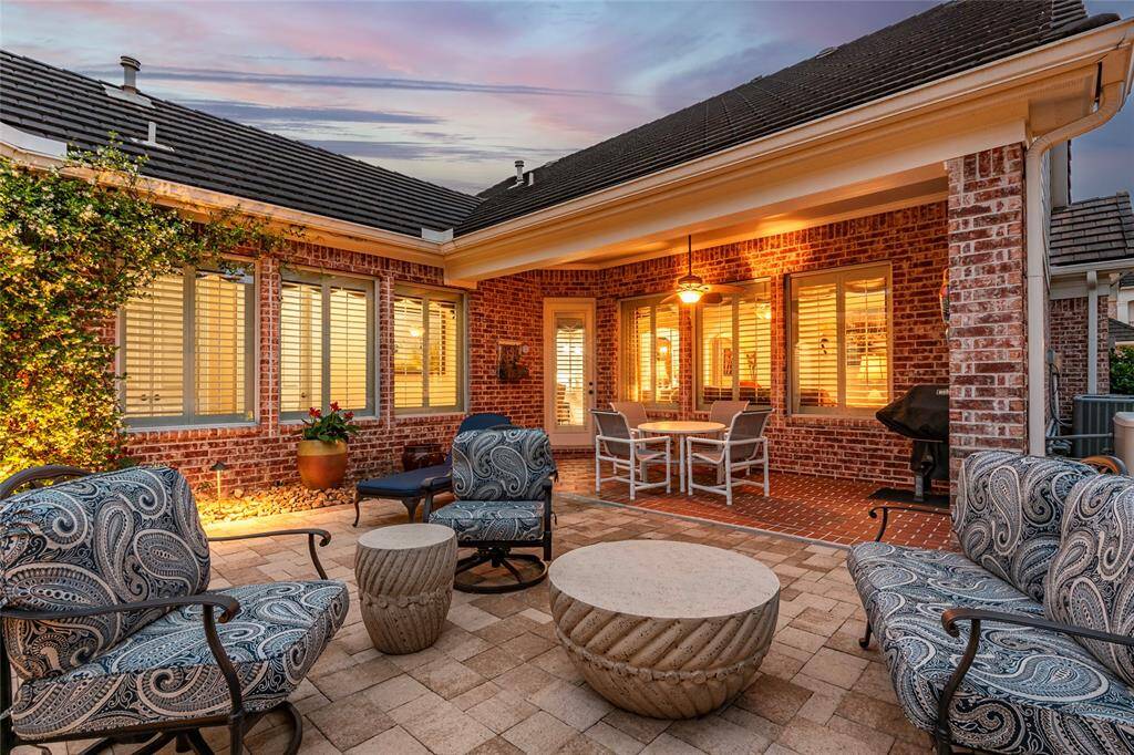 Home owners show pride-of-ownership in the outdoor living space with concrete tile roof, double pane windows, recent exterior paint and professionally installed landscaping.