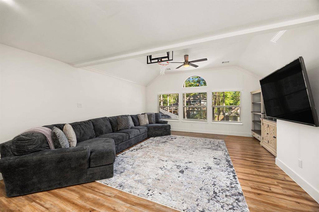 Huge game room located upstairs
