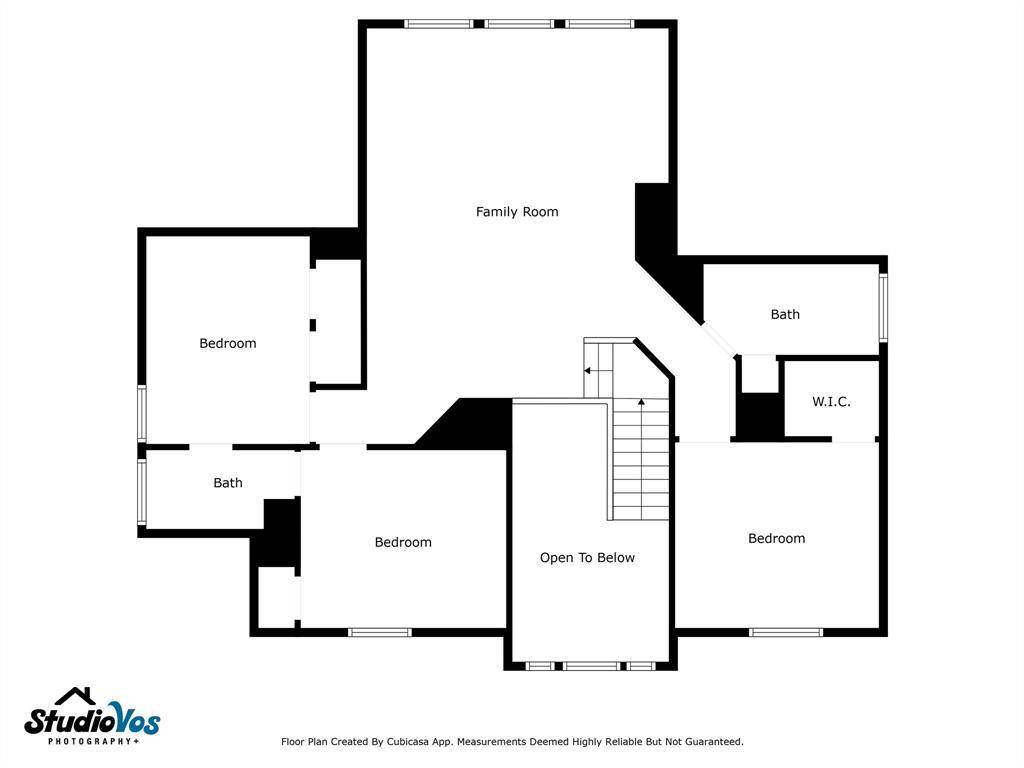 Upstairs floor plan