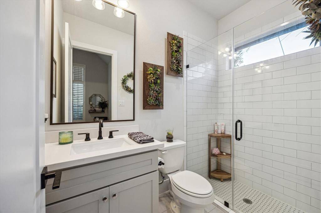 An ideal first floor guests suite perfect for elders or overnight guests with three additional generously sized beds upstairs.