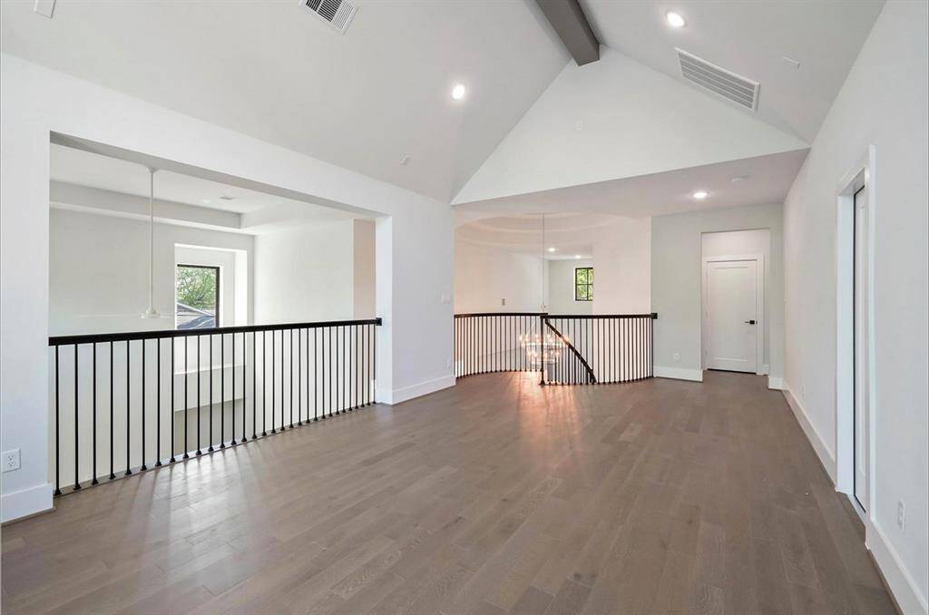 A gameroom perfect for movie nights or kids play.