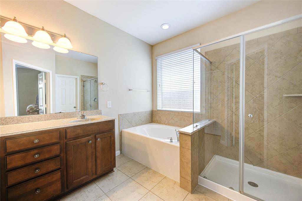 Another angle of the primary bathroom.