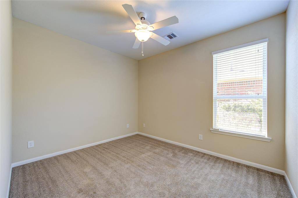 Secondary bedroom # 2 with professionally cleaned carpet (all carpets were just professionally cleaned).