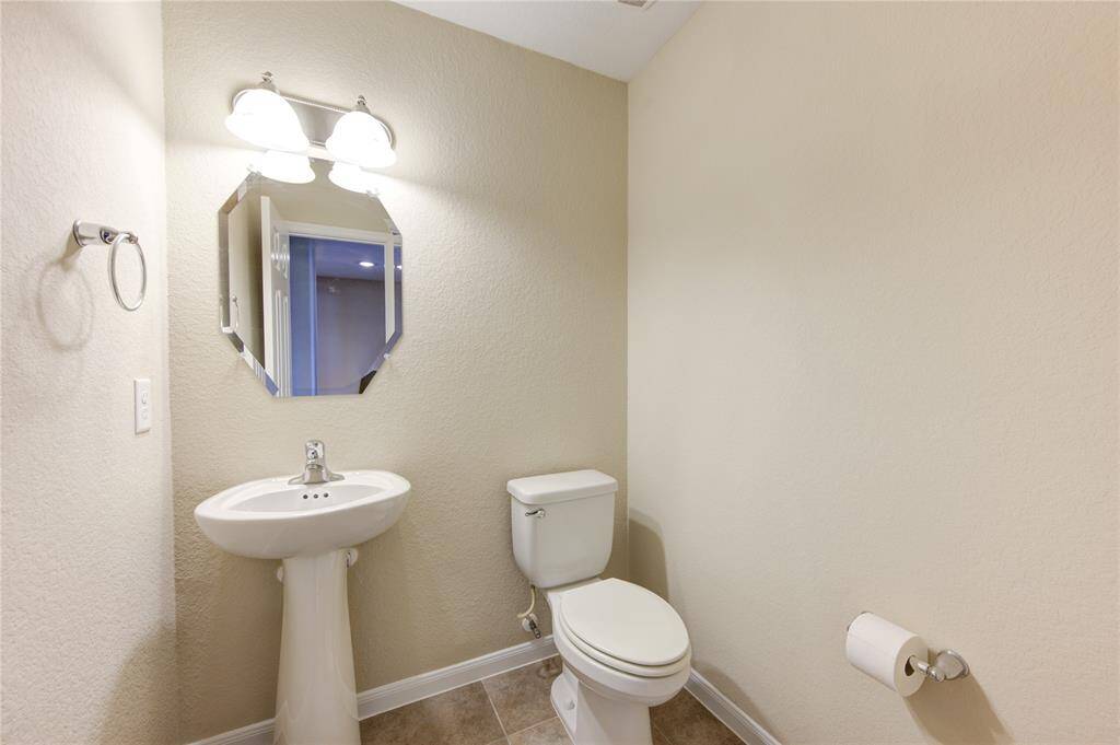 Powder room next to the game room.