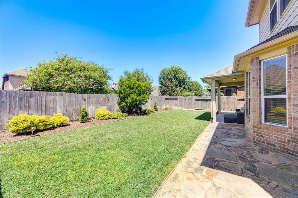 Partial view of the extended patio for your extra furniture and a grill.