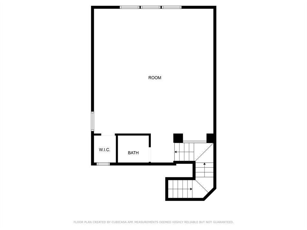 The upstairs floorplan.