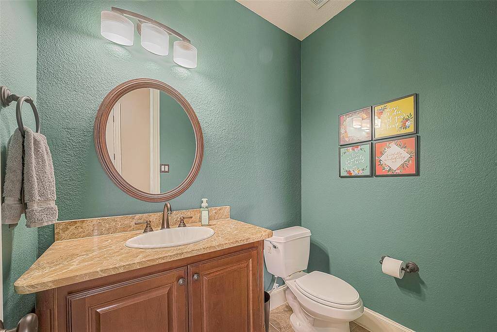 Downstairs half bath.