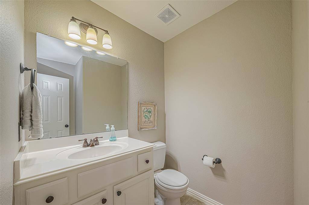Upstairs half bath