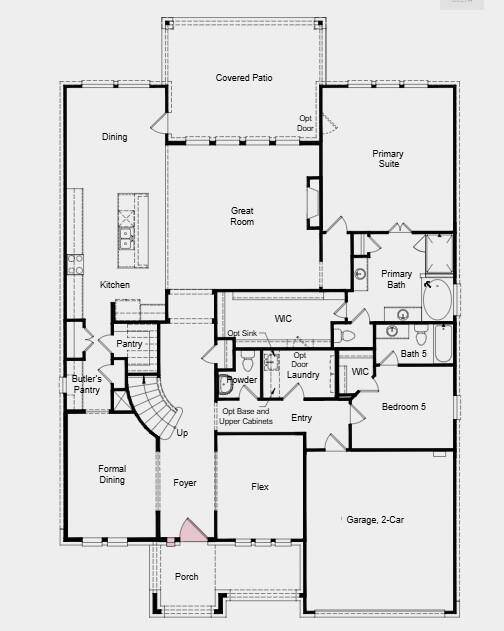 Structural options added include: 42 in front entry door.