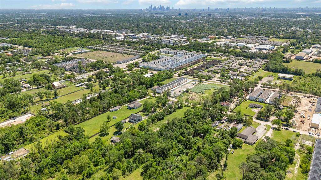 aerial view from east side of lot