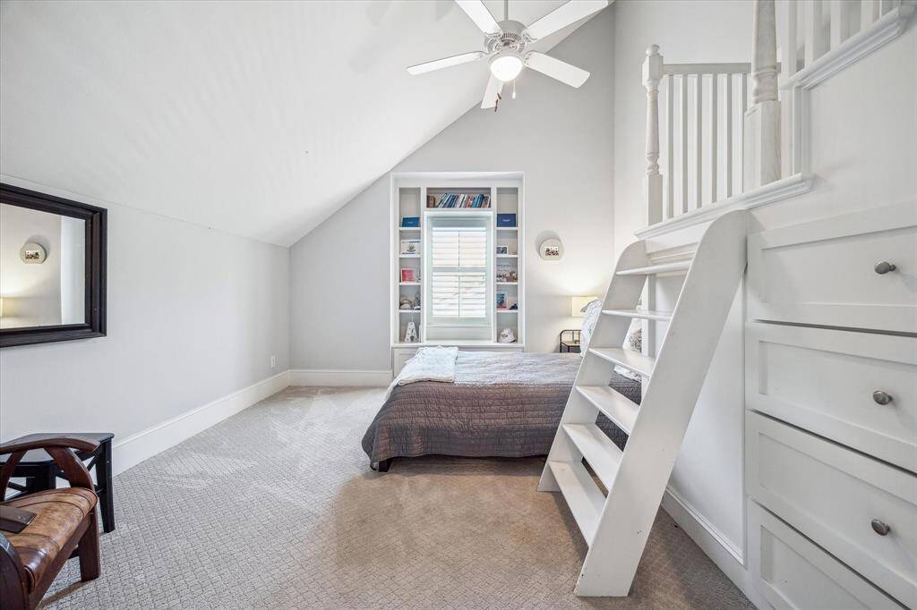 Enjoy ample built-in storage in this stylish room!