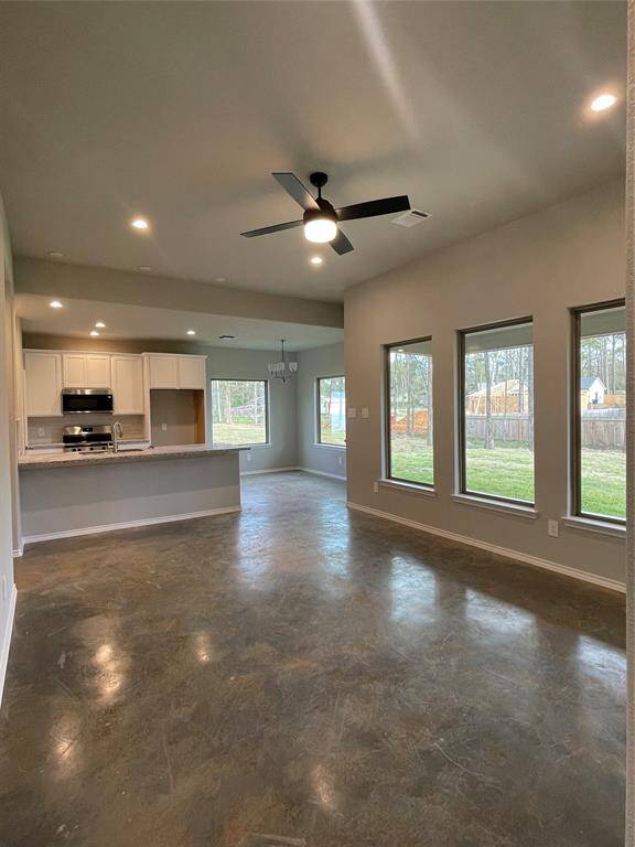 Open Concept Kitchen and Living