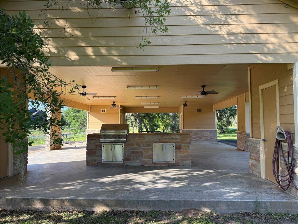Neighborhood Pavilion with outdoor kitchen and bath rooms