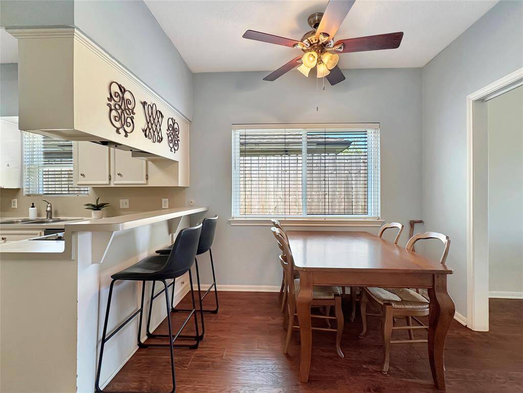 View of breakfast room from kitchen.