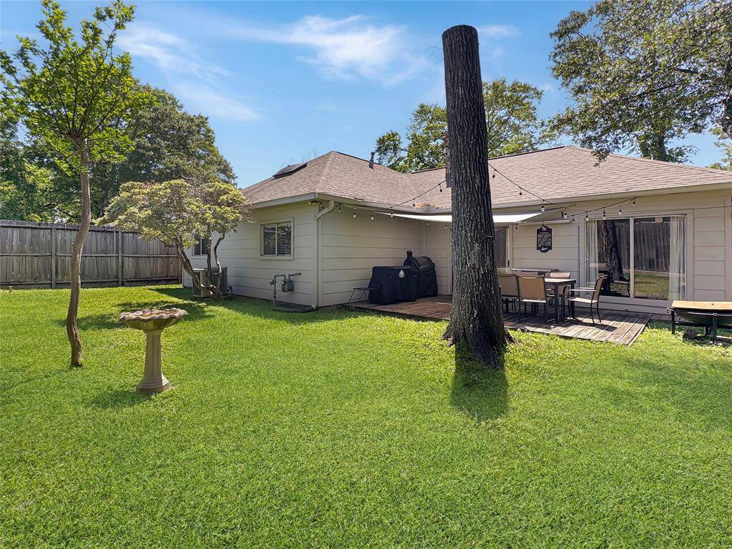 Big back yard.